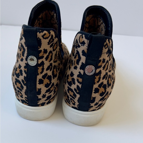 Steve Madden Leopard Print High-Top Sneakers - Picture 4 of 6